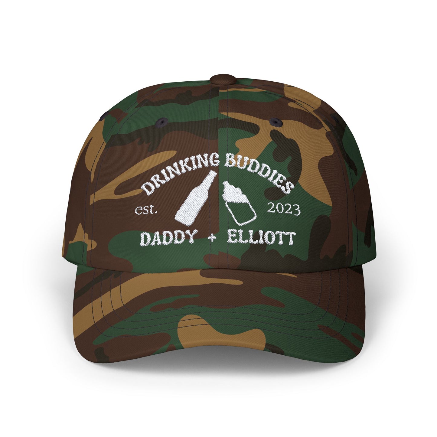 Drinking Buddies Personalized Embroidered Dad Hat