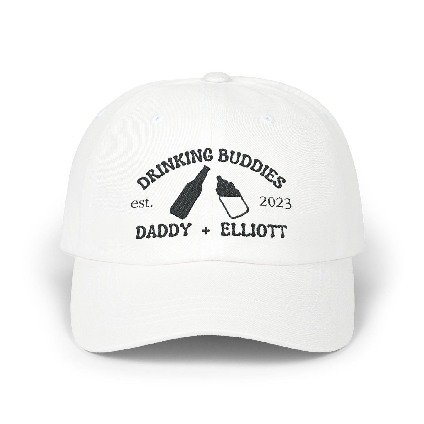 Drinking Buddies Personalized Embroidered Dad Hat