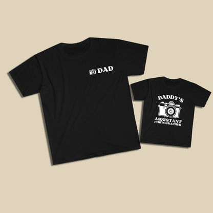 Photography Dad & Assistant Photographer Shirt Set