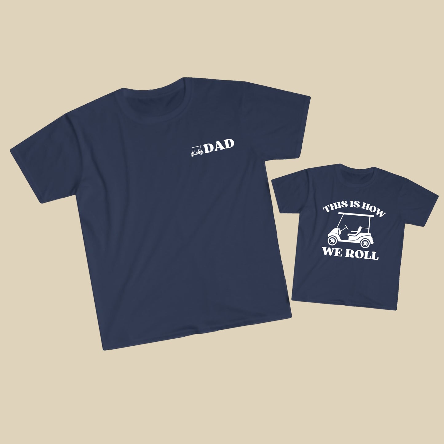 Golf Cart Dad Shirt Set