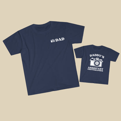 Photography Dad & Assistant Photographer Shirt Set