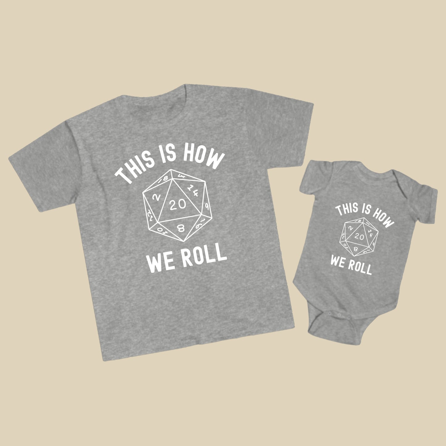 This Is How We Roll D20 RPG Shirt Set