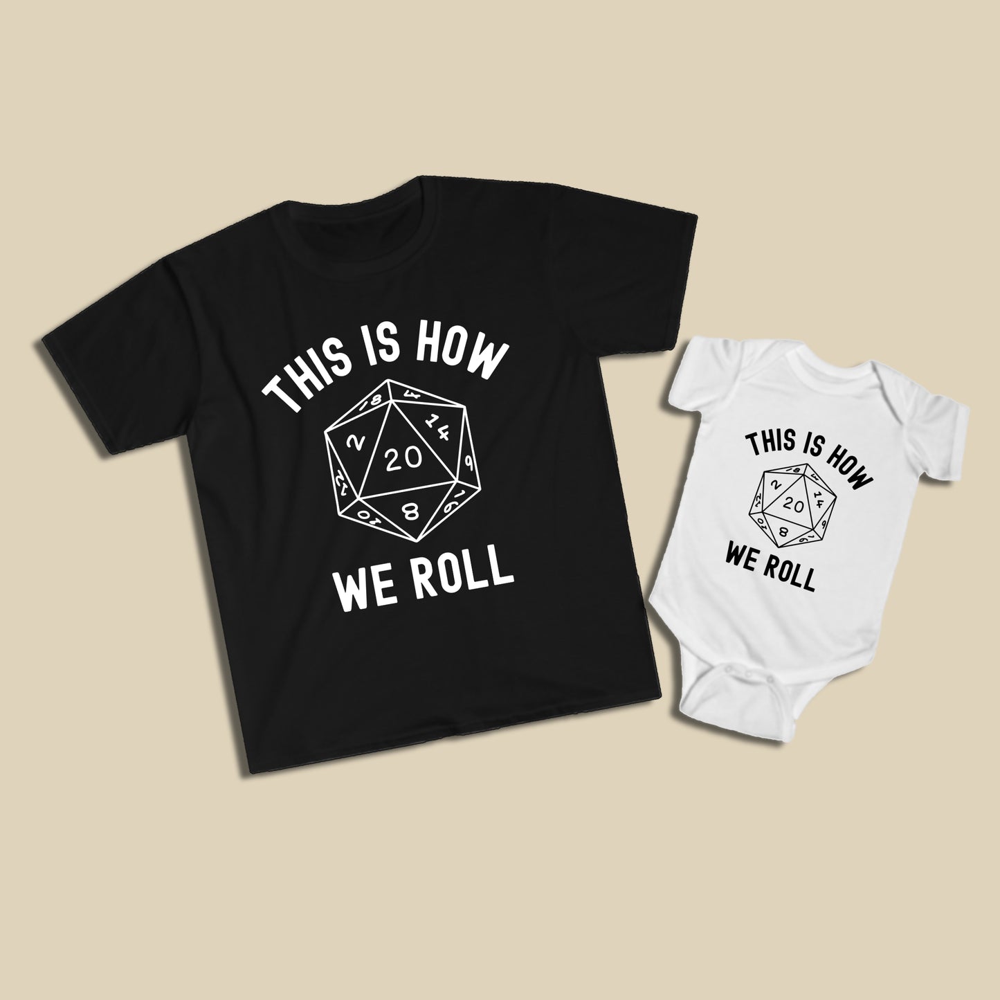 This Is How We Roll D20 RPG Shirt Set