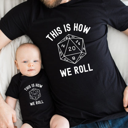 This Is How We Roll D20 RPG Shirt Set