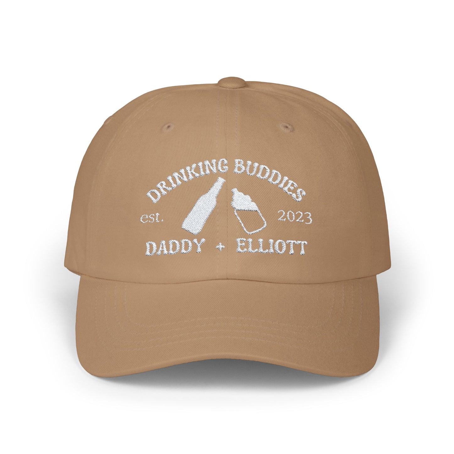 Drinking Buddies Personalized Embroidered Dad Hat