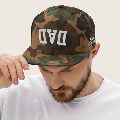 DADA Upside Down Camo Personalized Embroidered Snapback Hat