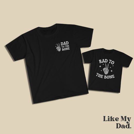 Dad & Rad To The Bone Shirt Set