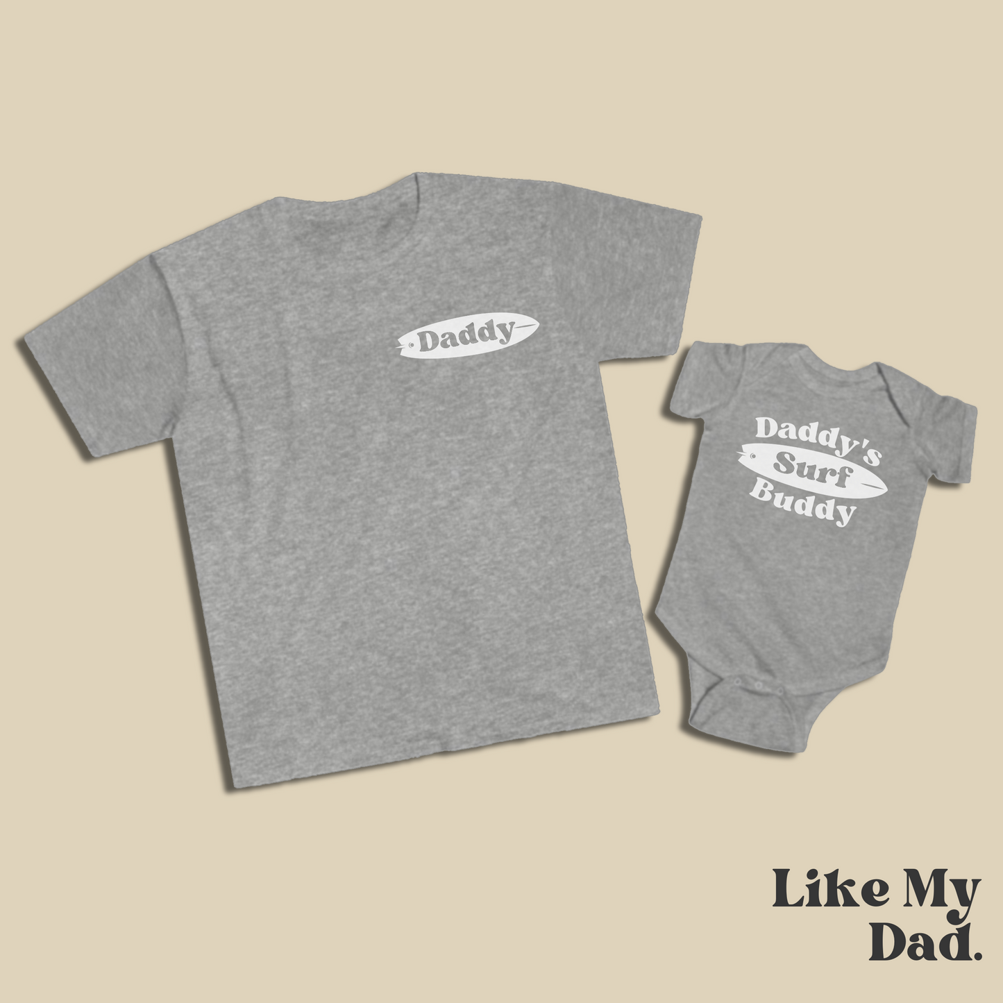 Surf Dad & Daddy's Surf Buddy Shirt Set