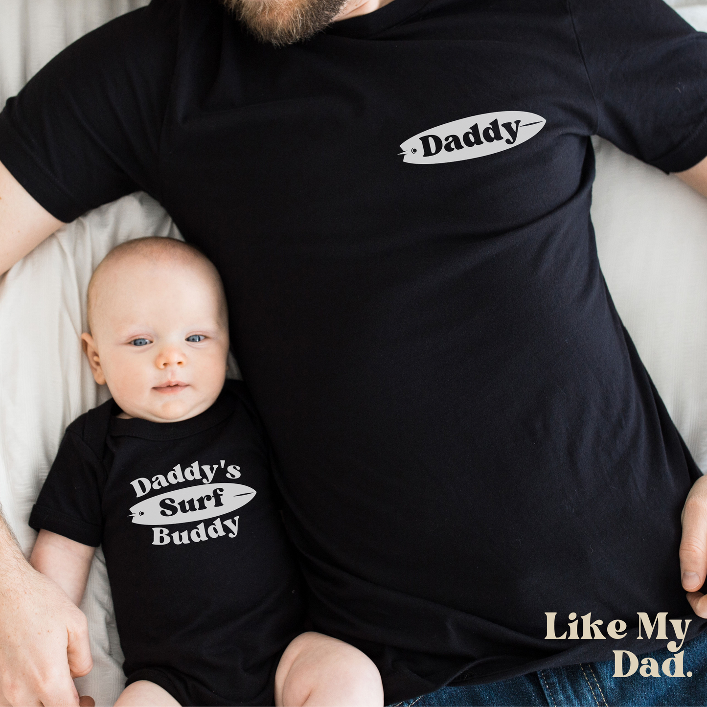 Surf Dad & Daddy's Surf Buddy Shirt Set