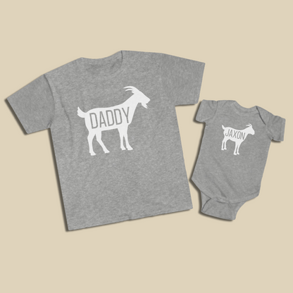 Big GOAT Dad Personalized Shit Set