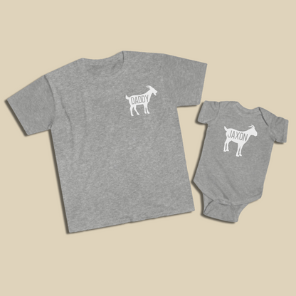 GOAT Dad Personalized Shit Set