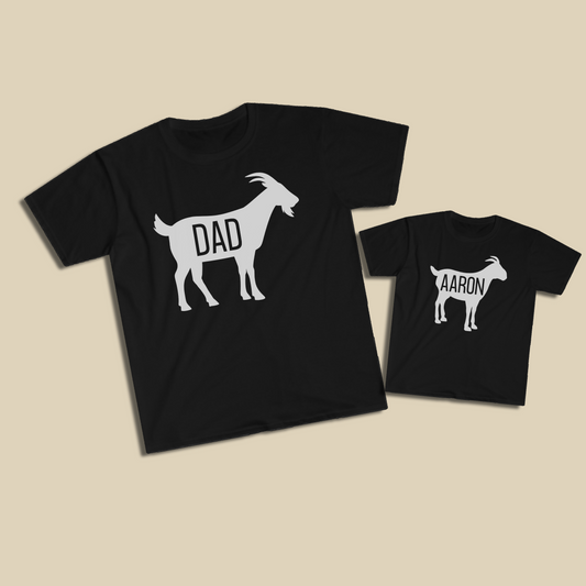 Big GOAT Dad Personalized Shit Set