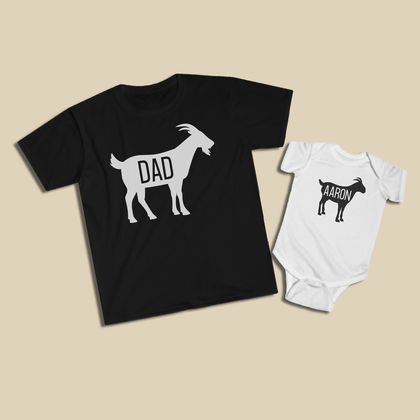 Big GOAT Dad Personalized Shit Set