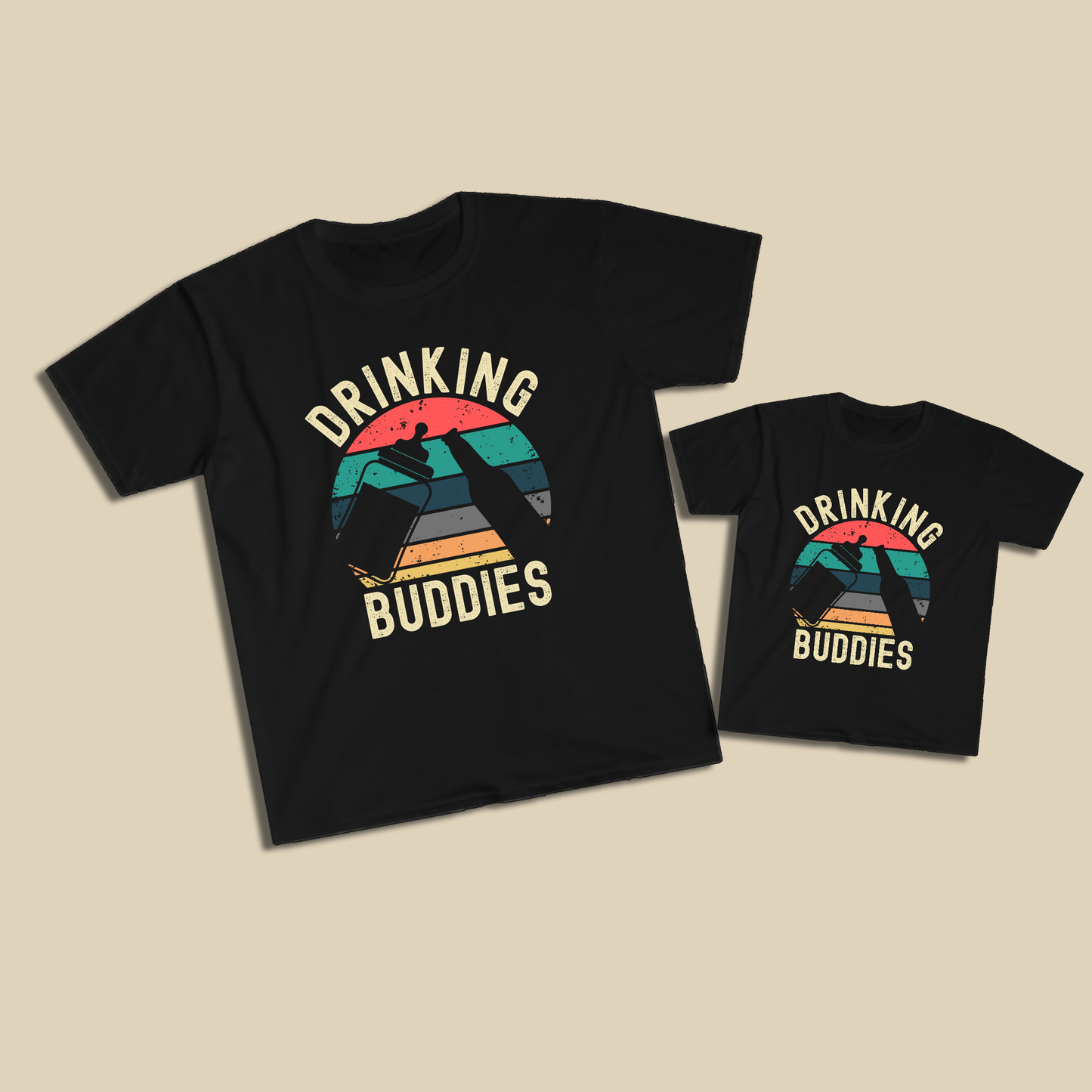 The Original Drinking Buddies Shirt Set