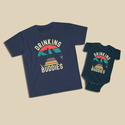 The Original Drinking Buddies Shirt Set