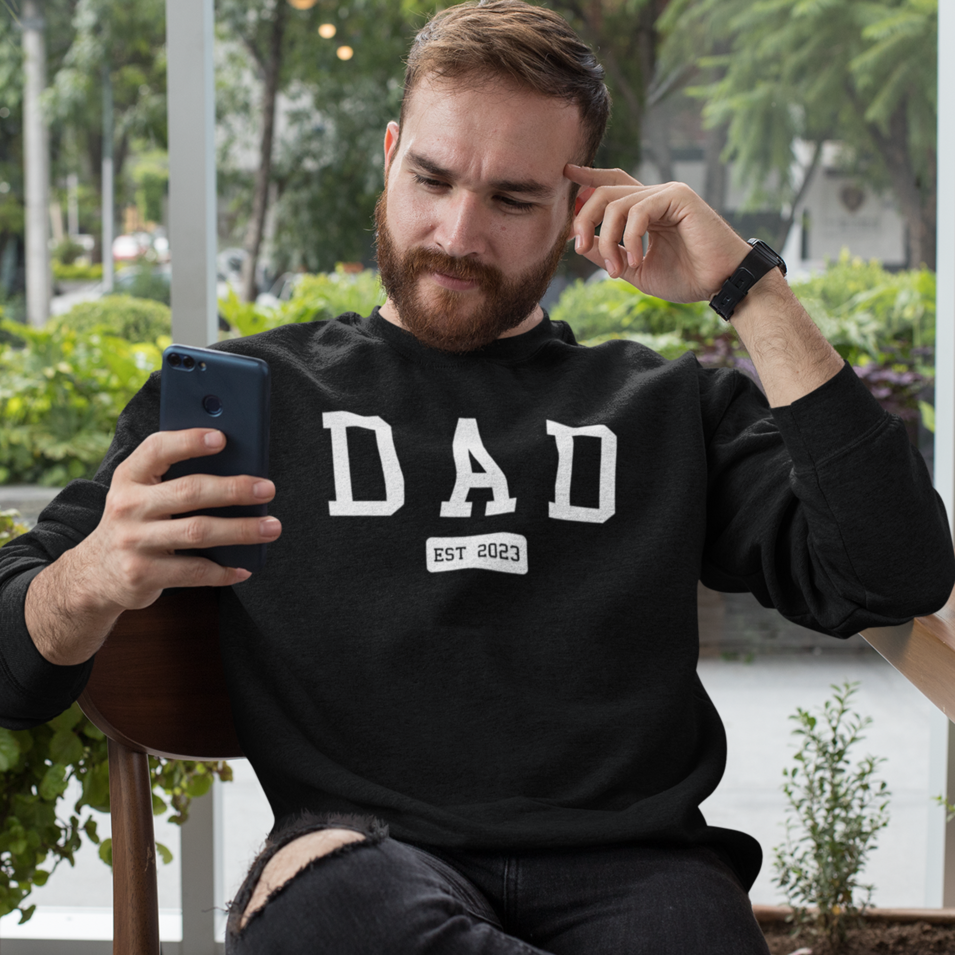 Heart on Your Sleeve Personalized Sweatshirt Black Adult Sweatshirt S