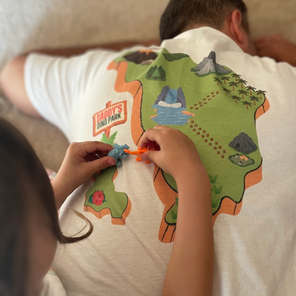 Daddy's Dinosaur Park Back Massage Shirt