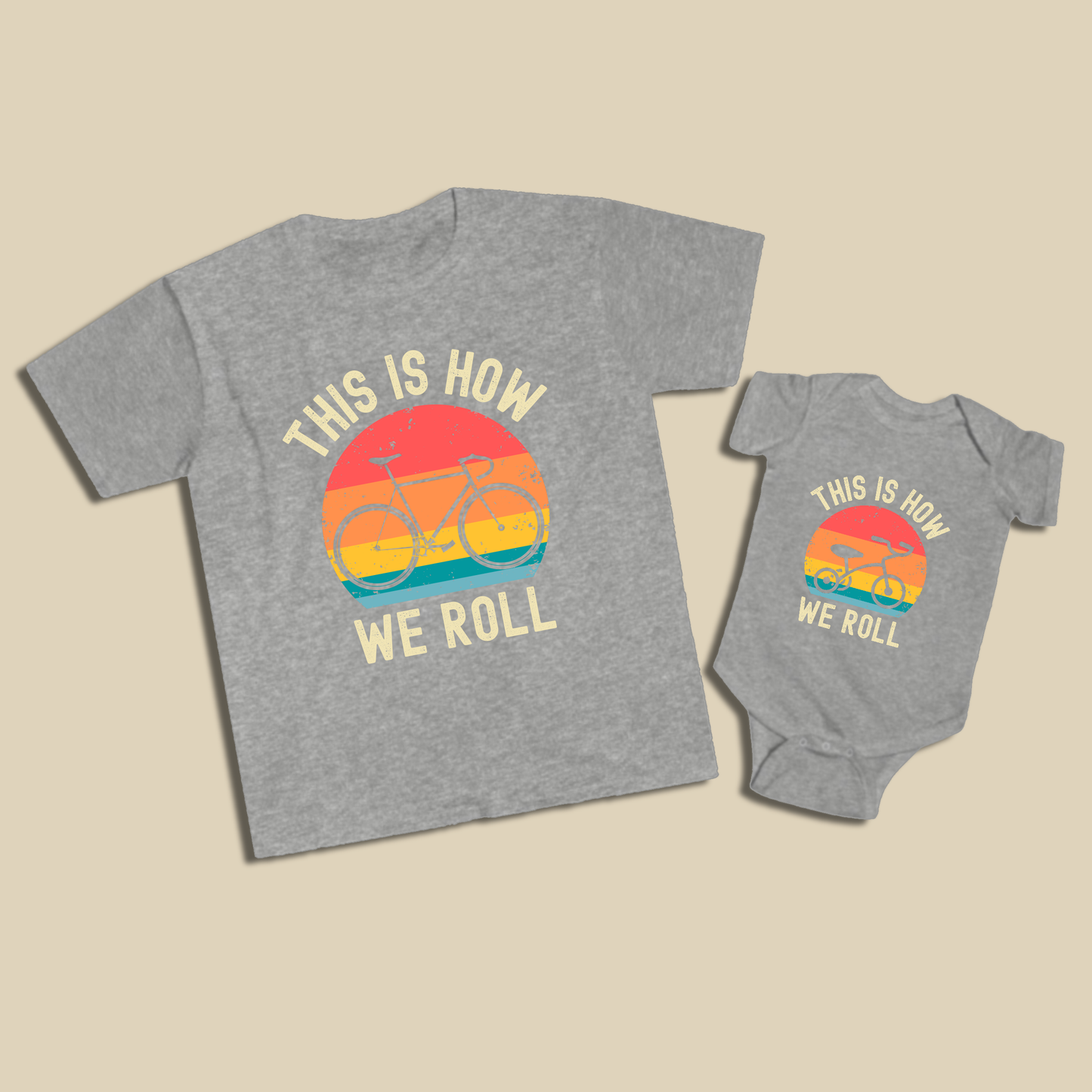 This Is How We Roll Bike & Tricycle Shirt Set