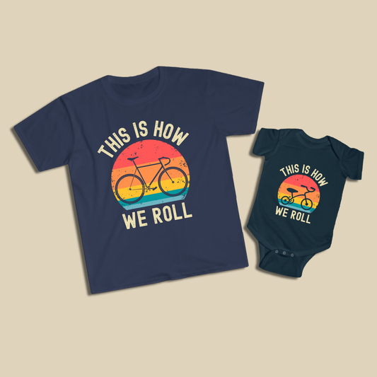 This Is How We Roll Bike & Tricycle Shirt Set